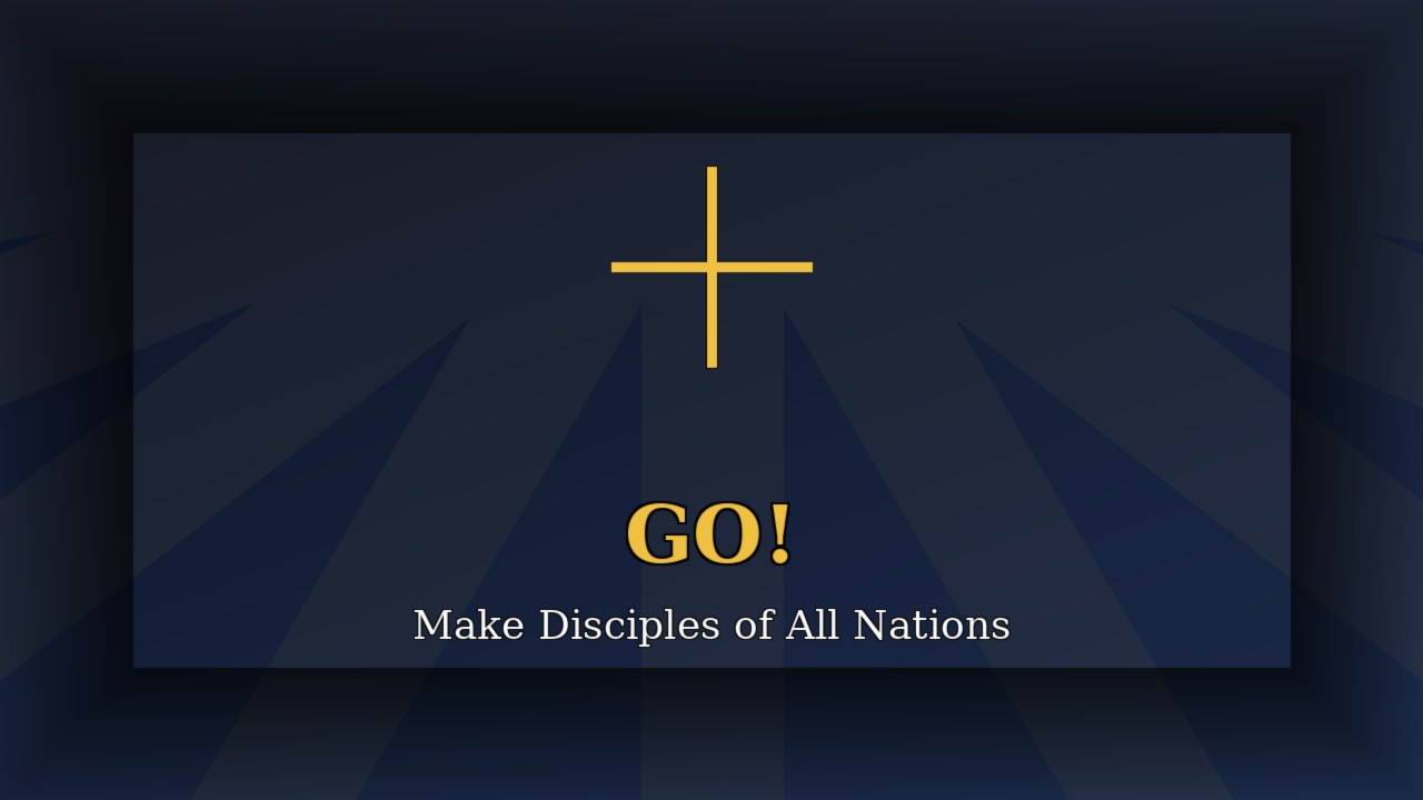 GO — make disciples of all nations